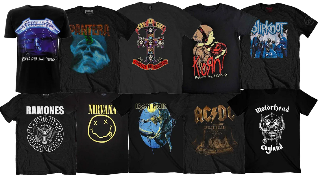 Top 10 des t-shirts de groupes les plus vendus en ce moment