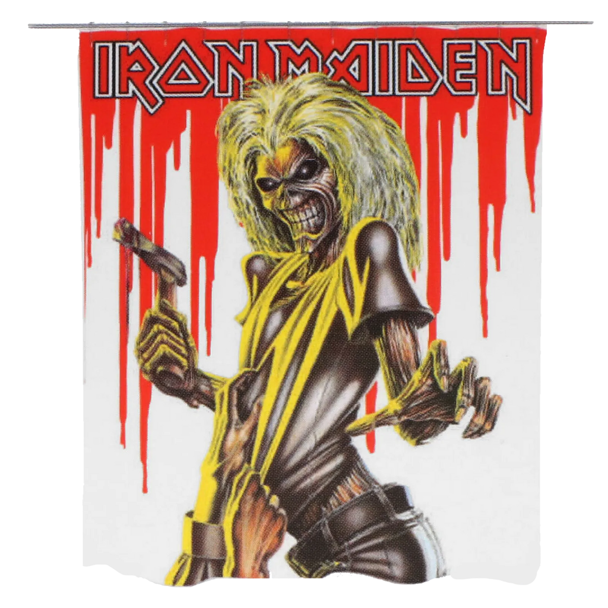 Rideau de douche Iron Maiden Killers avec Eddie ensanglanté