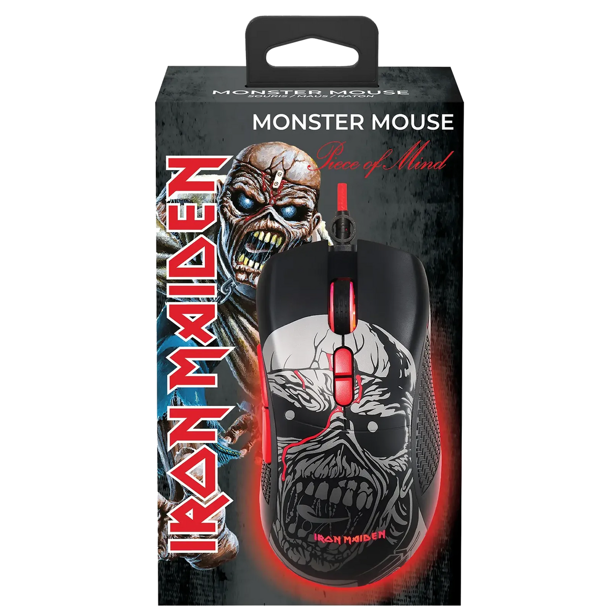 Pack souris gaming Iron Maiden Monster Mouse vue avant
