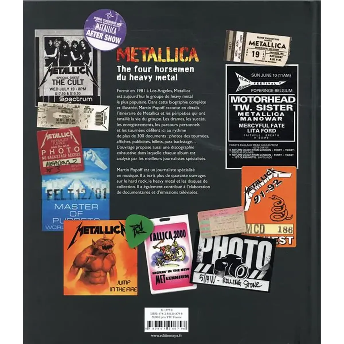 Metallica - The four horsemen du heavy metal (4è de couverture)