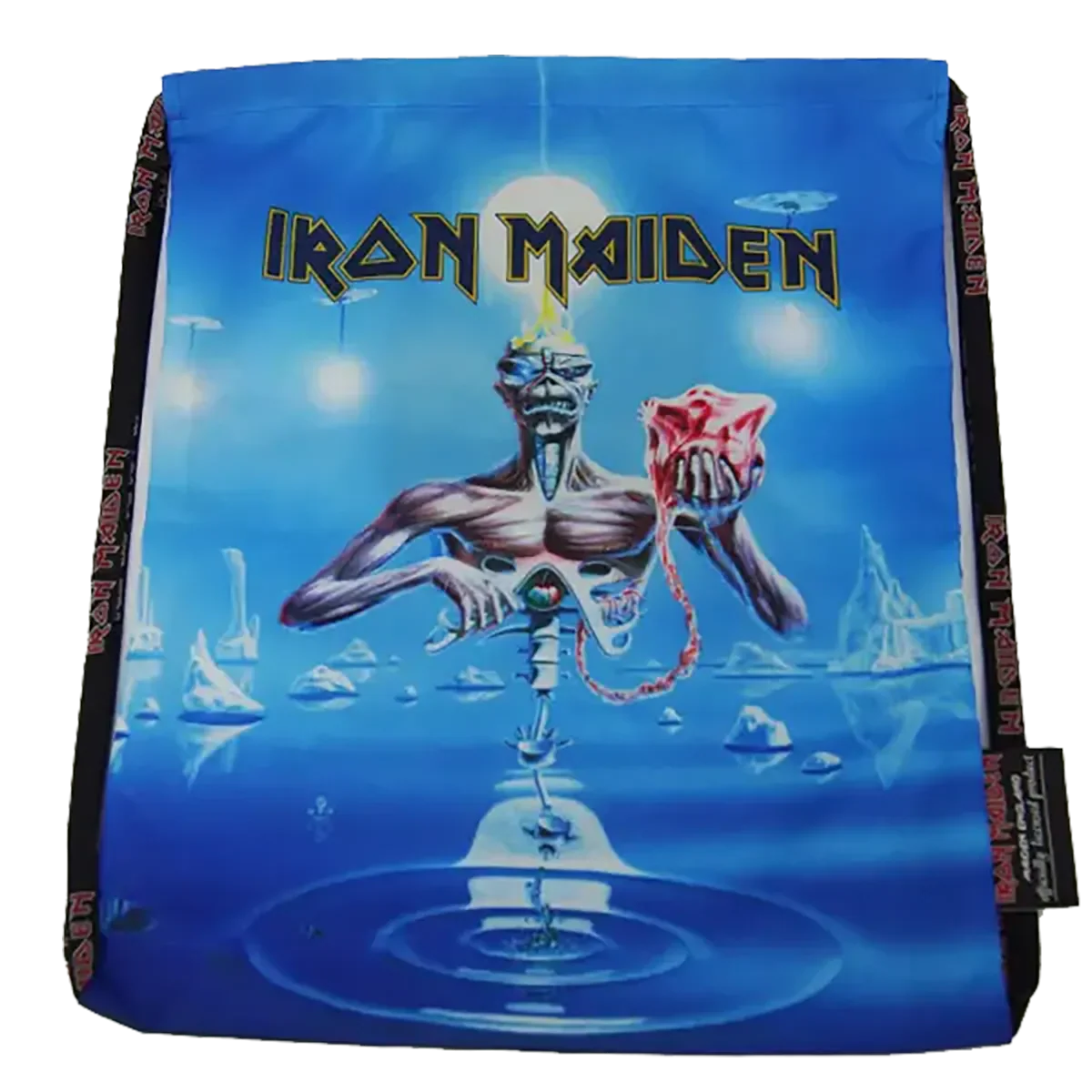 Vue à plat – Face avant dépliée du sac Iron Maiden Seventh Son Of A Seventh Son