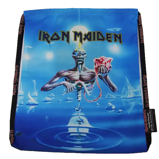 Vue à plat – Face avant dépliée du sac Iron Maiden Seventh Son Of A Seventh Son