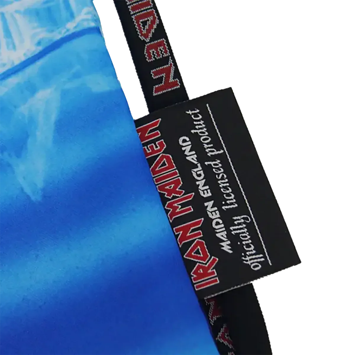 Zoom étiquette – Étiquette officielle Iron Maiden sous licence
