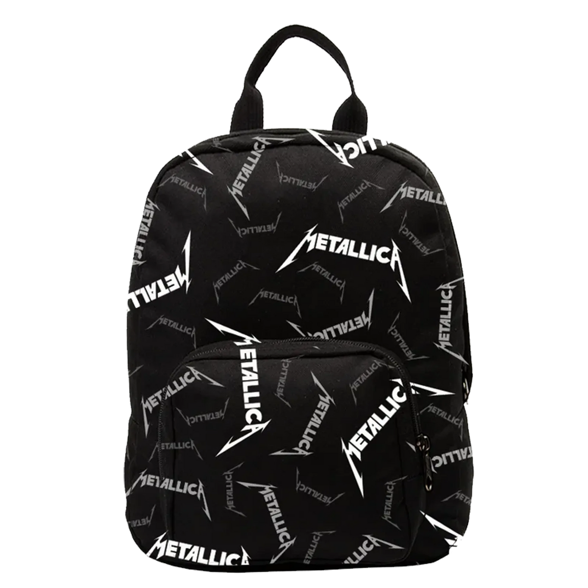 Mini sac à dos Metallica logo all-over noir et blanc par RockSax