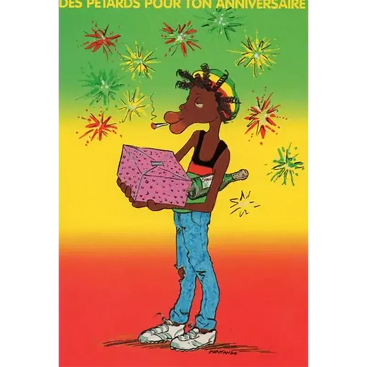 Carte postale Reggae - Jimmy des pétards pour ton anniv