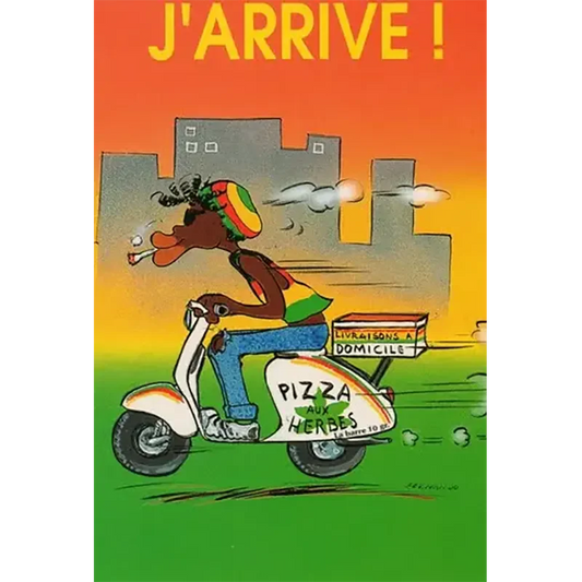 Carte postale Reggae - Jimmy j'arrive