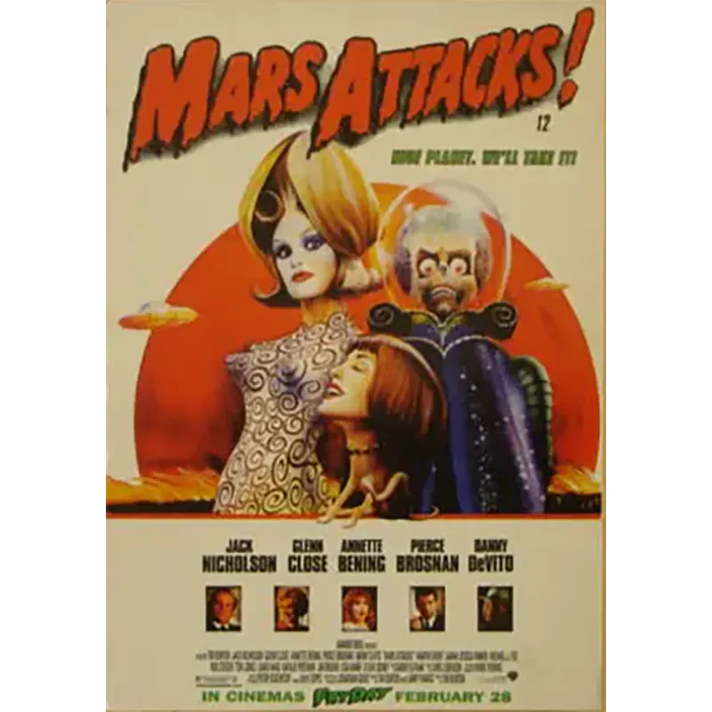 Postcard Mars Attacks !