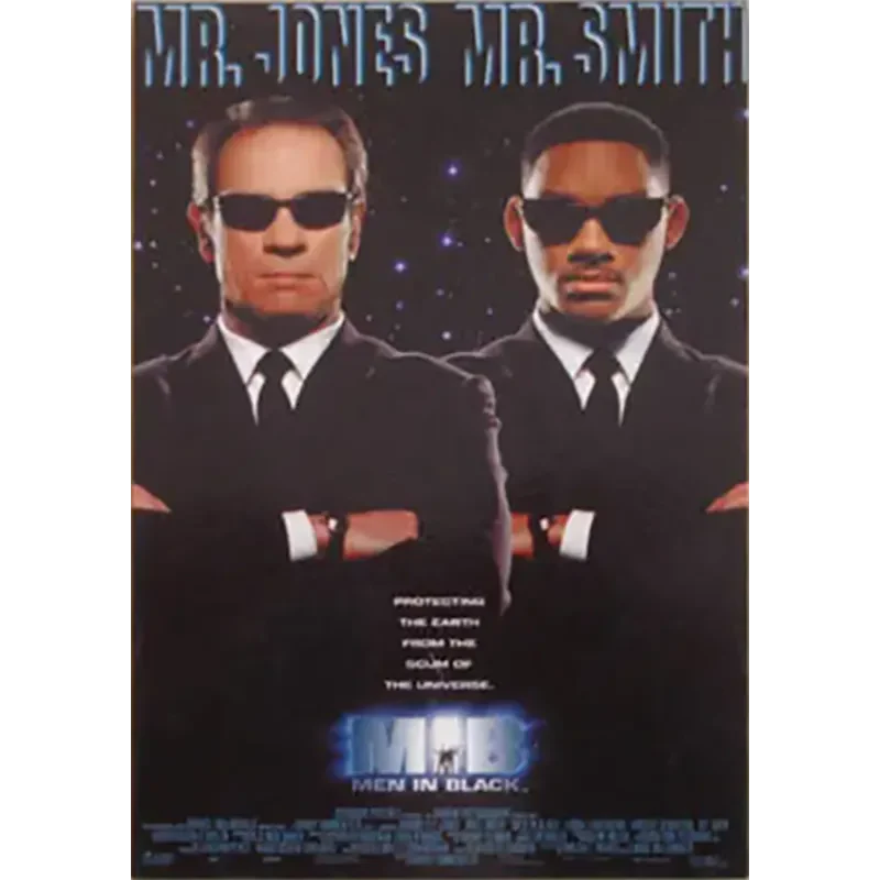Postcard Men in Black
