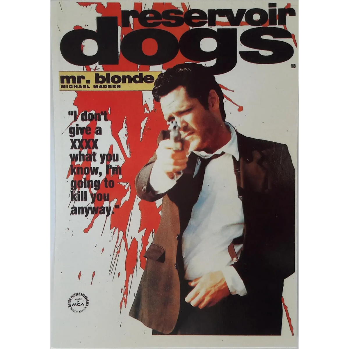Postcard Reservoir Dogs - Mr. Blonde