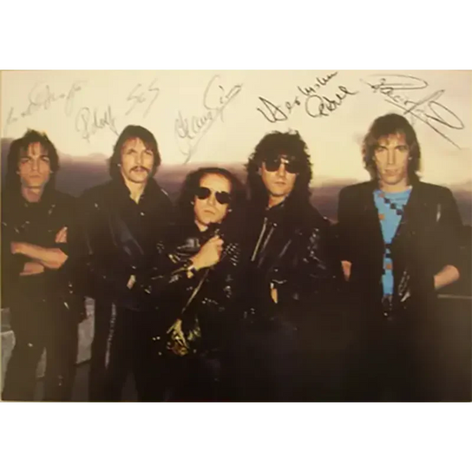 Carte postale Scorpions dédicacée