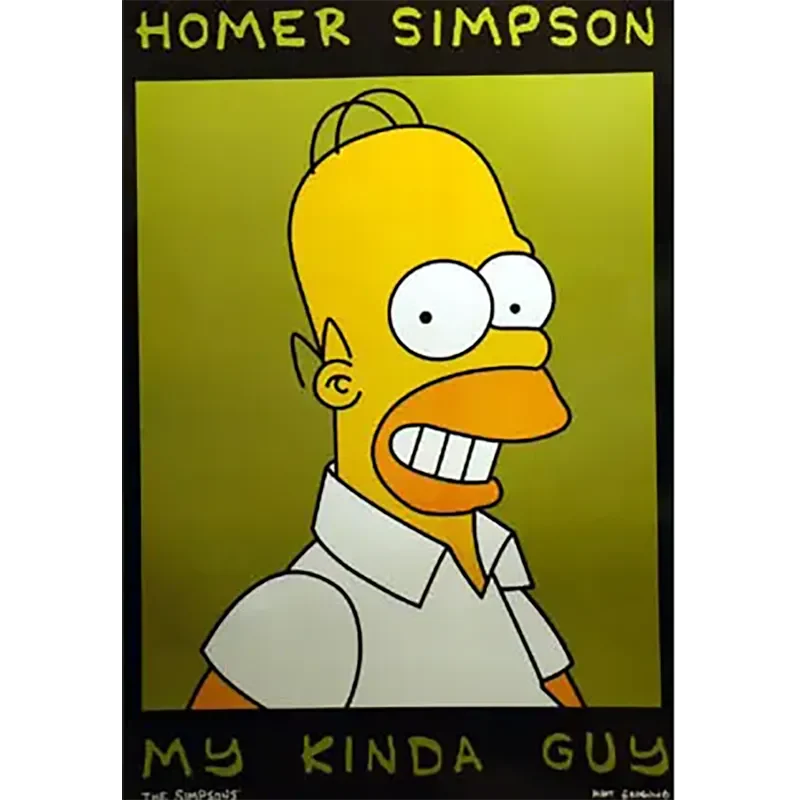 Postcard Simpsons - Homer my kinda guy