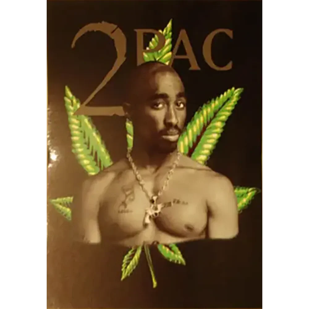 Carte postale Tupac - Cannabis