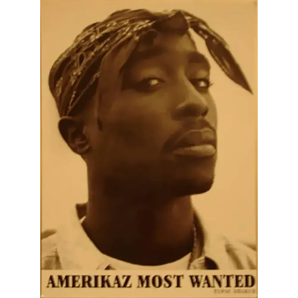 Carte postale Tupac - Amerikaz most wanted