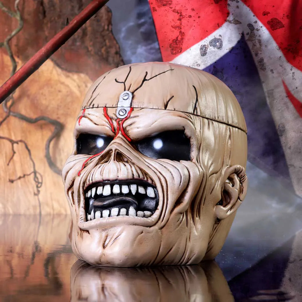 Boîte Iron Maiden The Trooper sur fond Union Jack