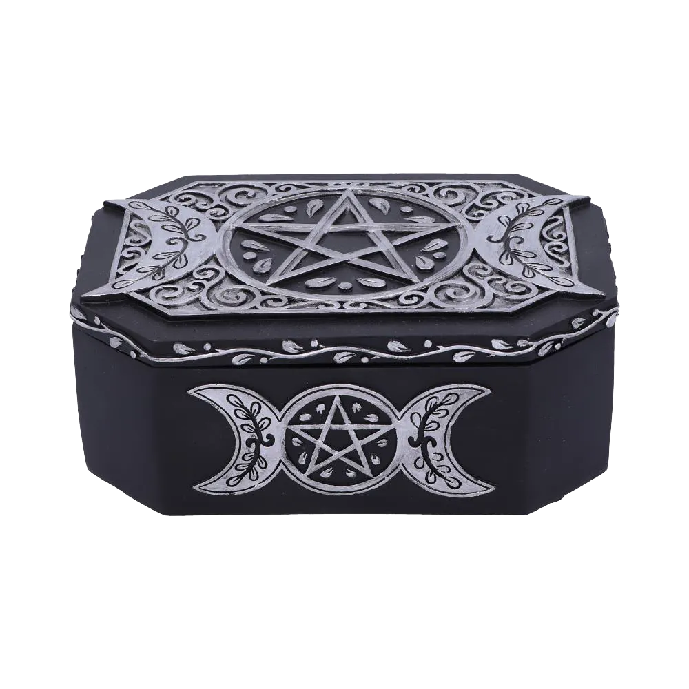 Coffret ésotérique noir et argent d’Hécate