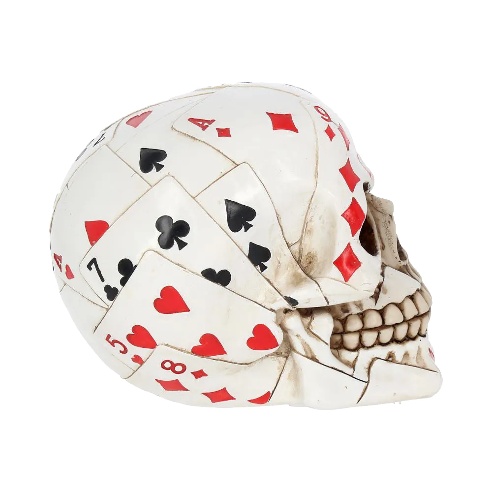 Profil droit du crâne Dead Man’s Hand Nemesis Now