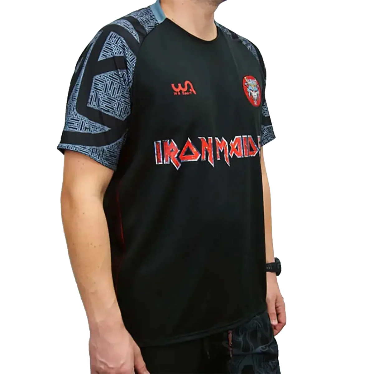 Maillot de football officiel Iron Maiden - Senjutsu (profil droit)