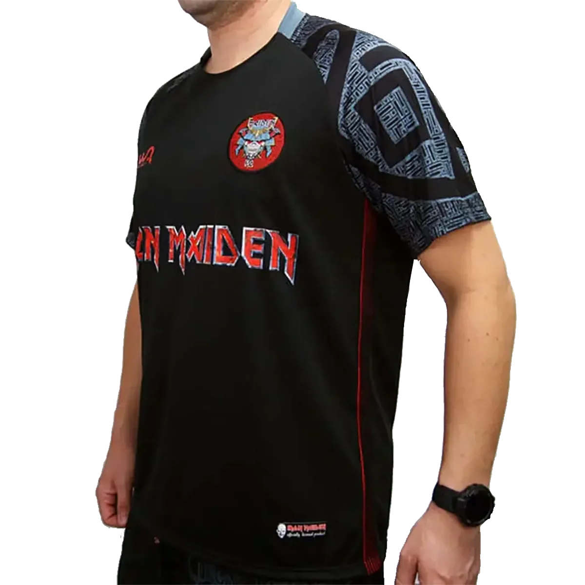 Maillot de football officiel Iron Maiden - Senjutsu (profil gauche)