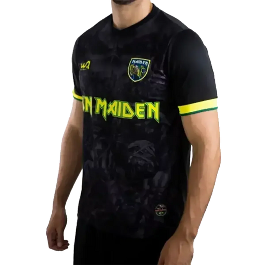 Official Iron Maiden Football Shirt - Brazil (left 3/4)