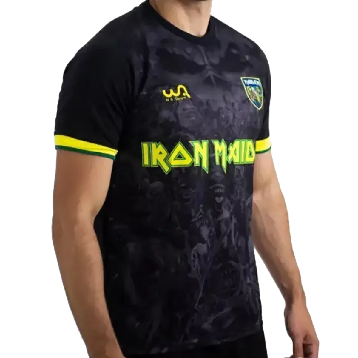 Maillot de football officiel Iron Maiden - Brazil (3/4 droit)