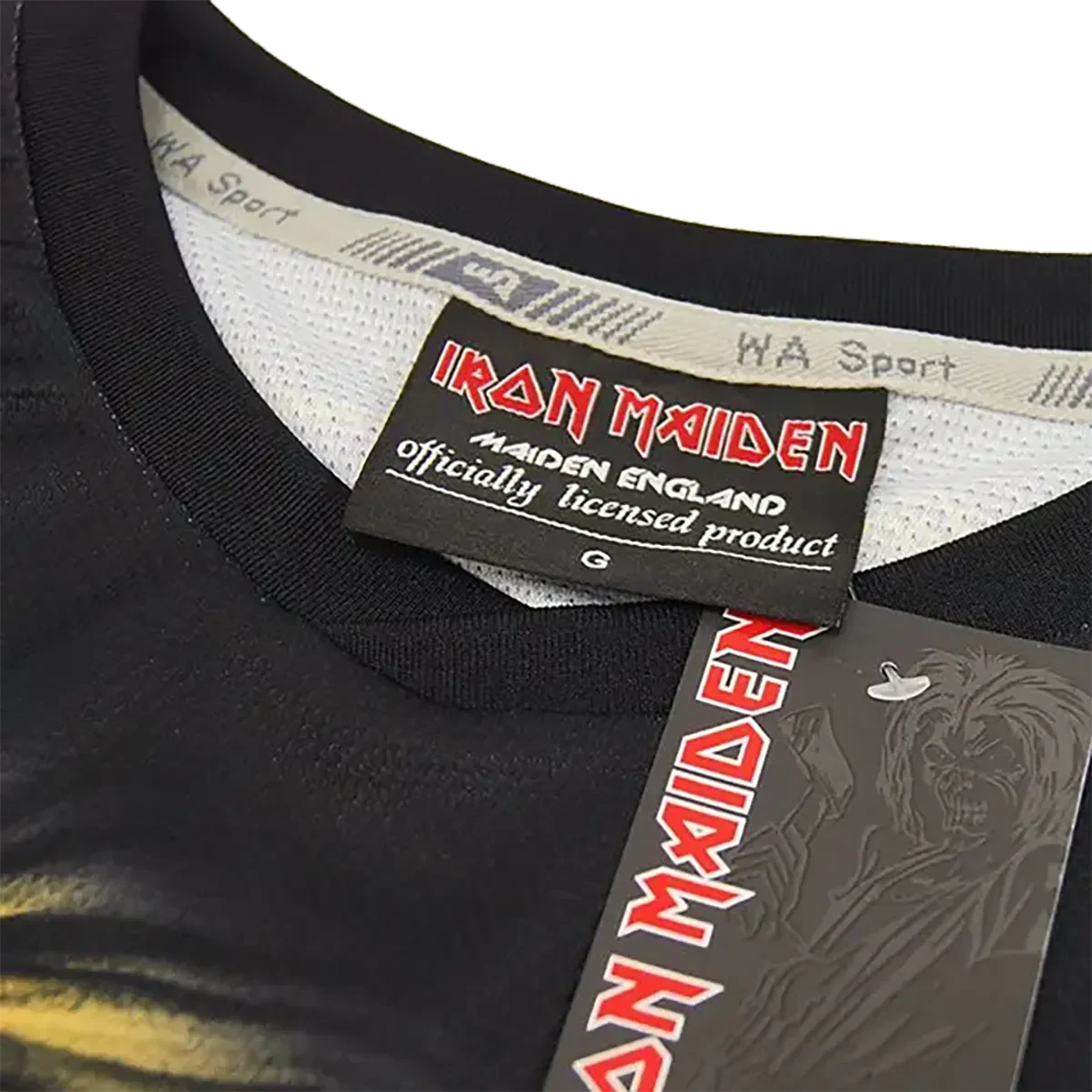 Maillot de football officiel Iron Maiden - Piece of Mind (col)