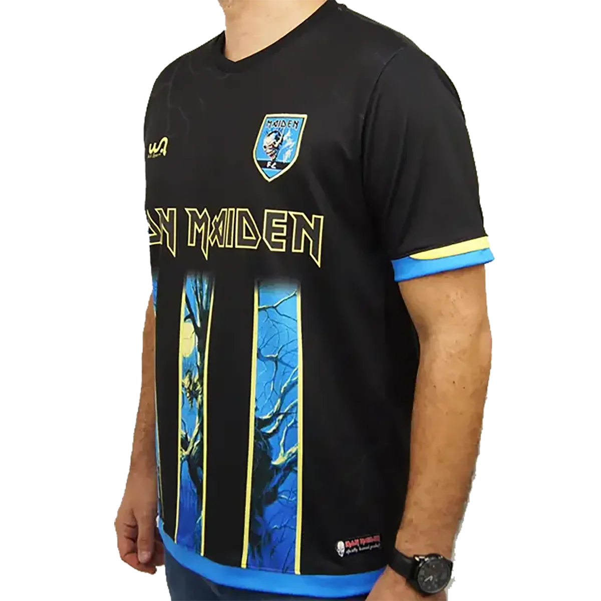 Maillot de football officiel Iron Maiden - Fear of the Dark (côté)