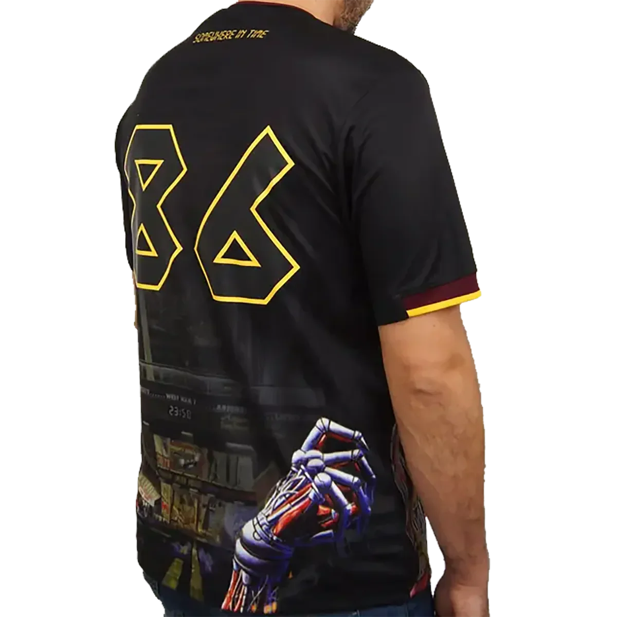Official Iron Maiden Football Shirt - Somewhere In Time (3/4 back)