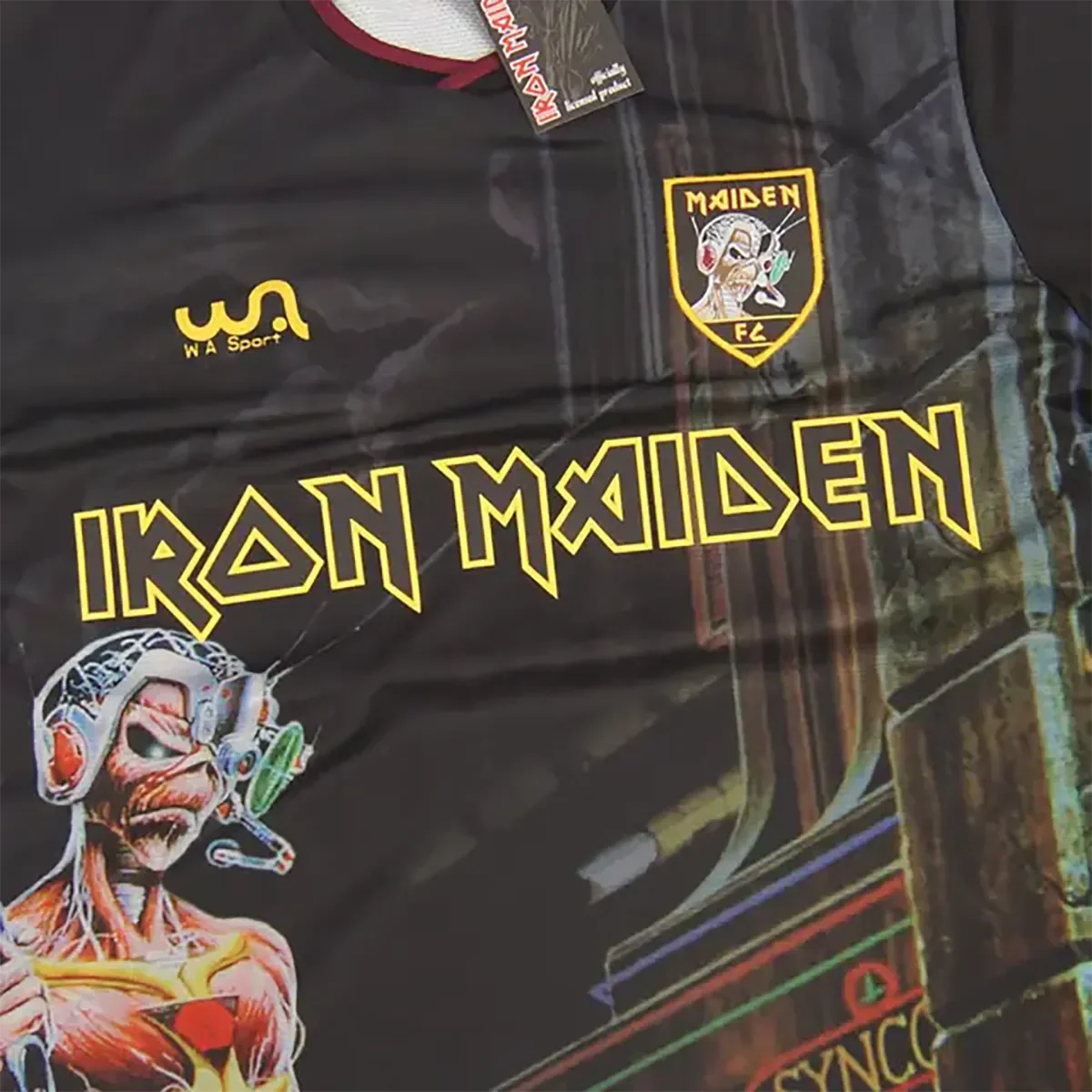 Maillot de football officiel Iron Maiden - Somewhere In Time (logo)