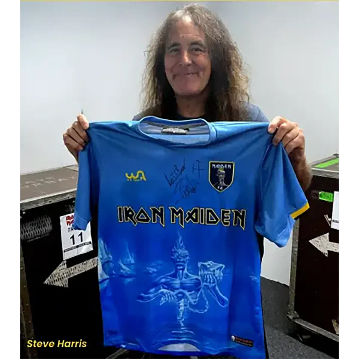 Maillot de football officiel Iron Maiden - The Seventh Son Of A Seventh Son (Steve Harris)
