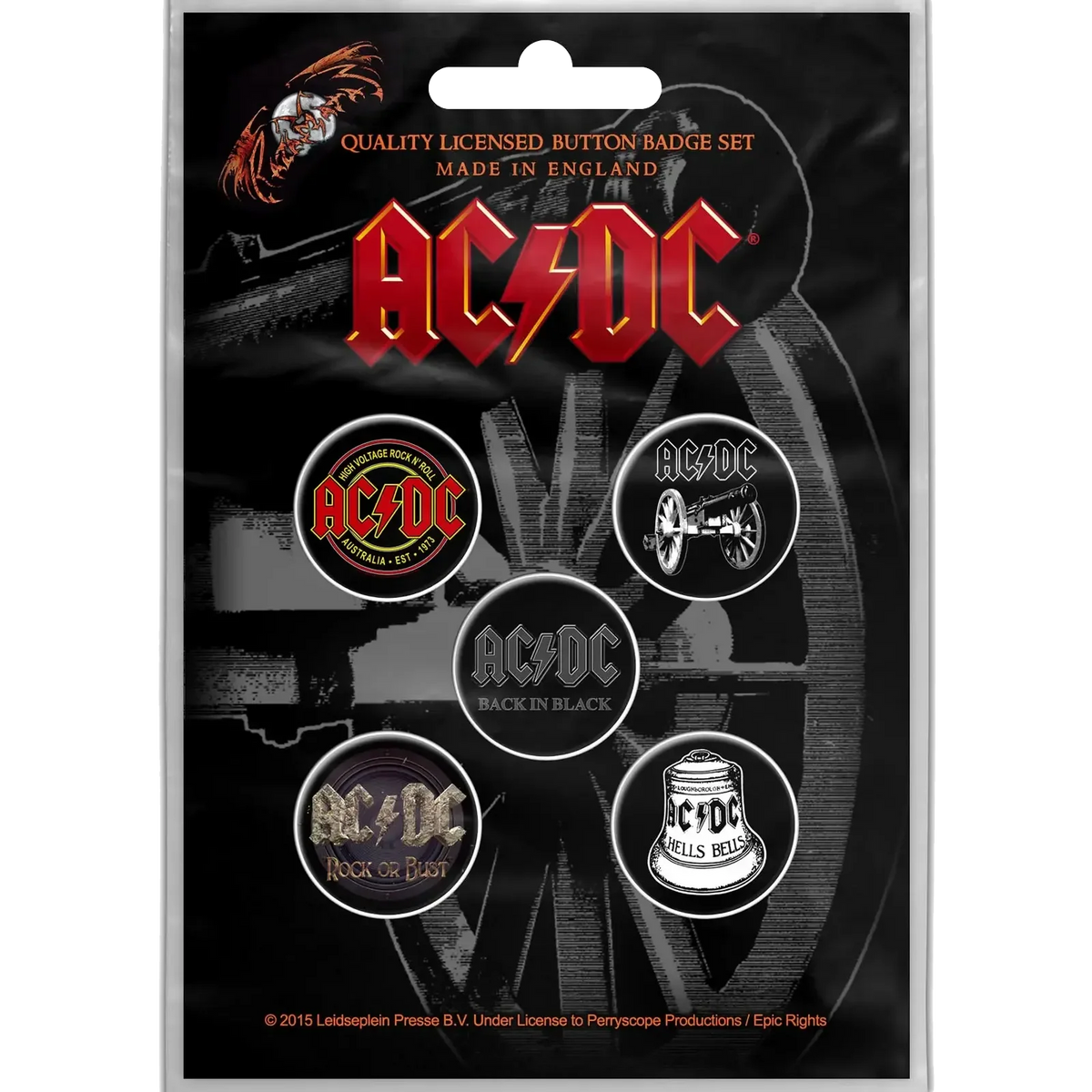 Badge AC/DC (pack de 5)