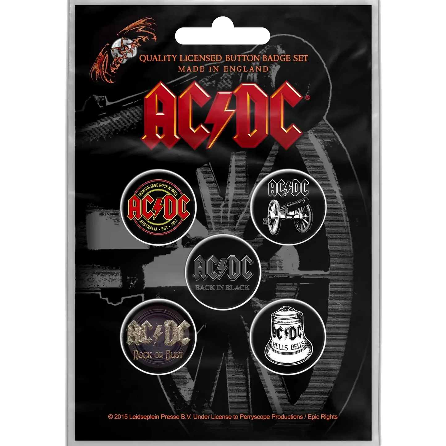 Badge AC/DC (set of 5)