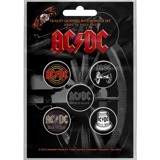 Badge AC/DC (set of 5)