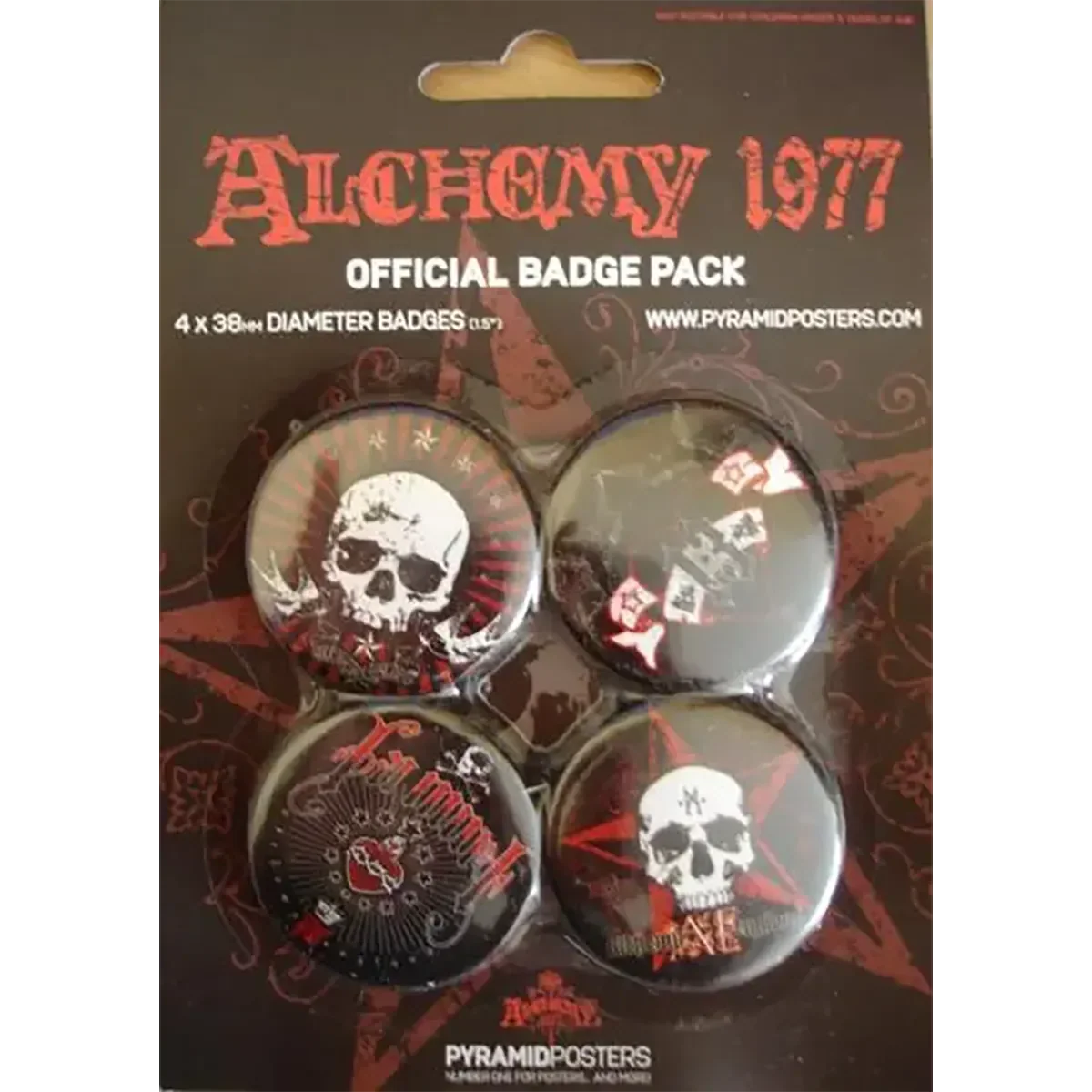 Badge Alchemy 1977 (set of 4)