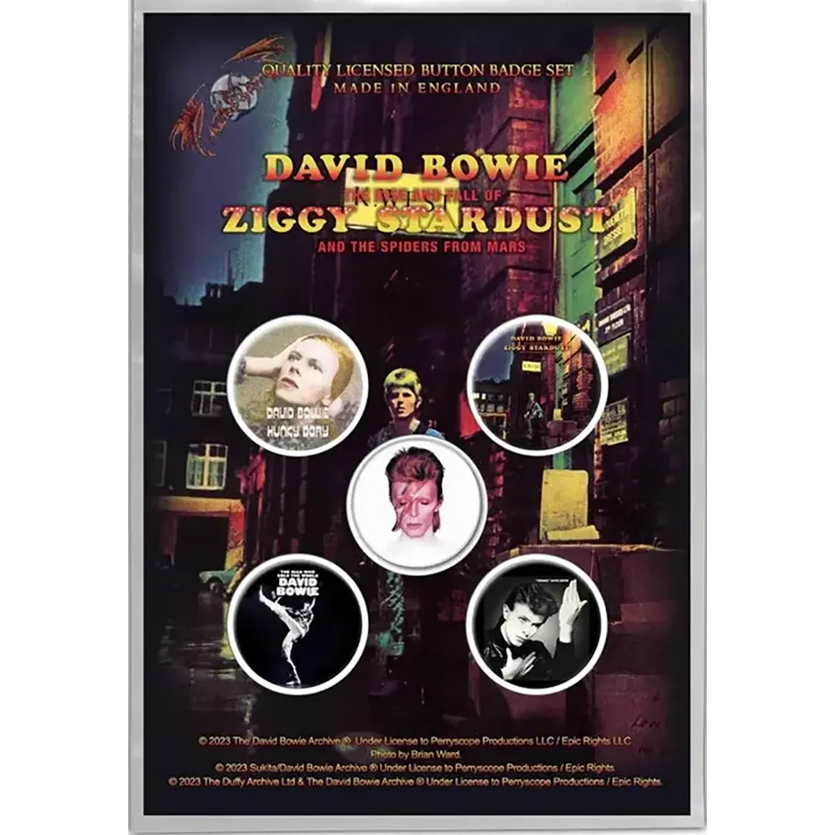 Badge David Bowie (set of 5)
