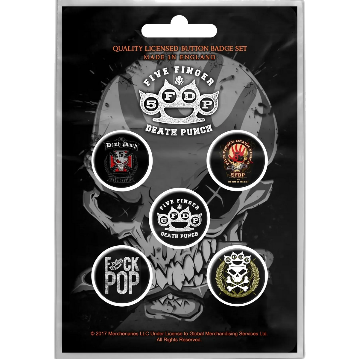 Badge Five Finger Death Punch (set of 5)