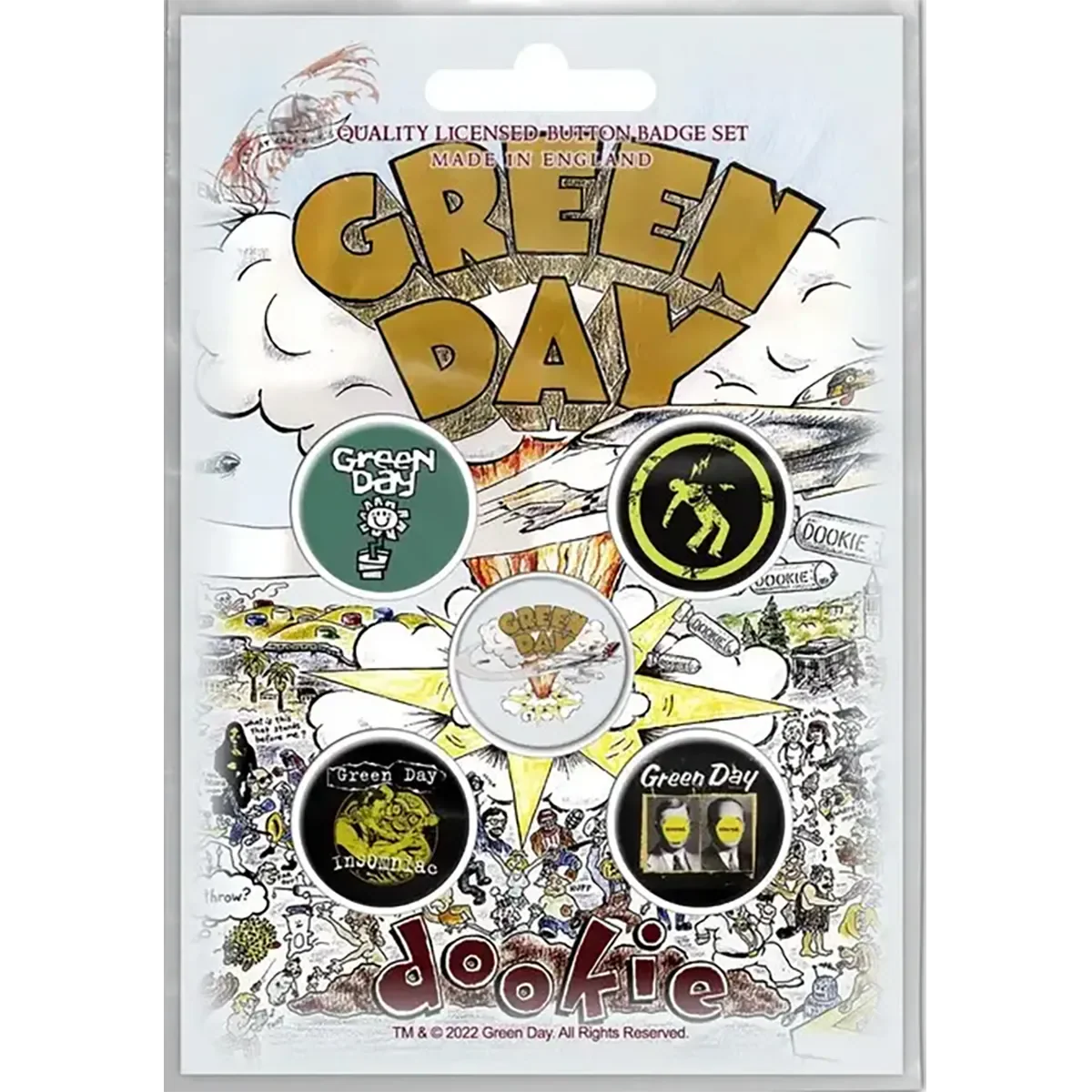 Badge Green Day (set of 5)