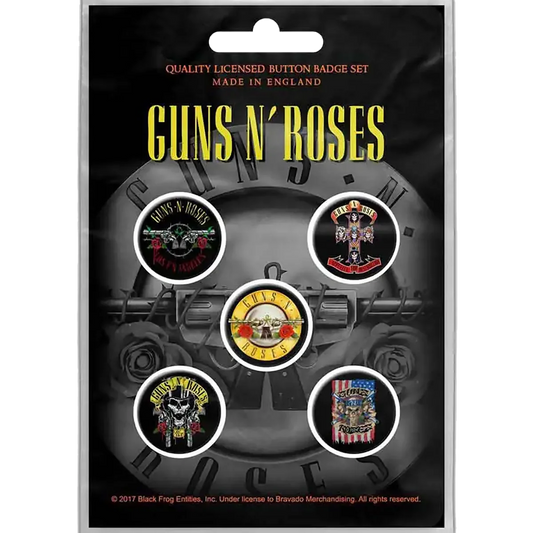 Badge Guns n' Roses (pack de 5)