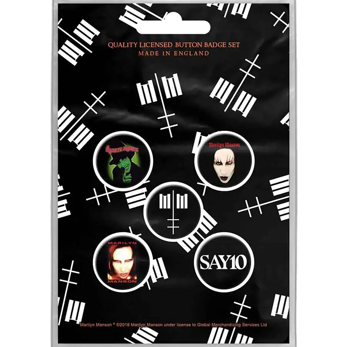 Badge Marilyn Manson (set of 5)