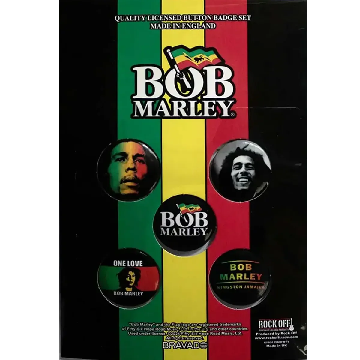 Badge Bob Marley (pack de 5)