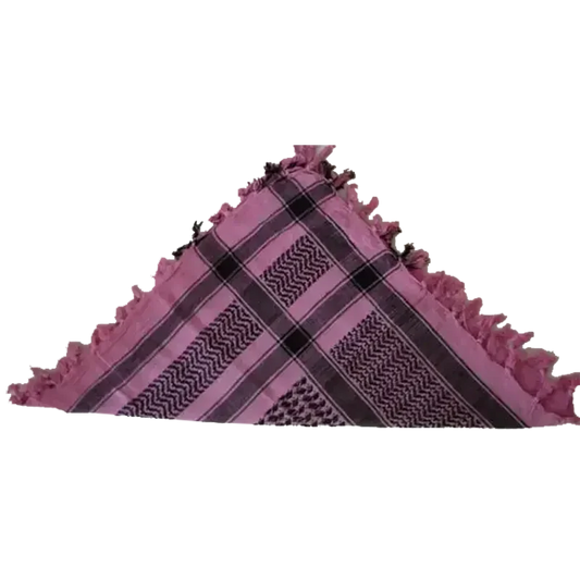 Keffieh rose et noir