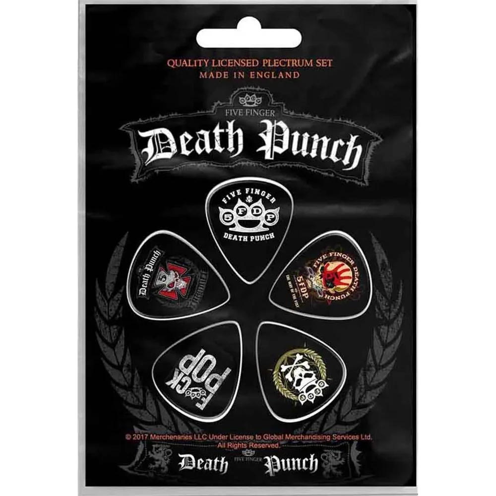 Official Five Finger Death Punch Pick Set on Blister Card