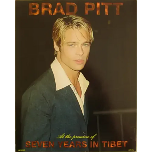 Maxi carte postale Brad Pitt - Sept ans au Tibet