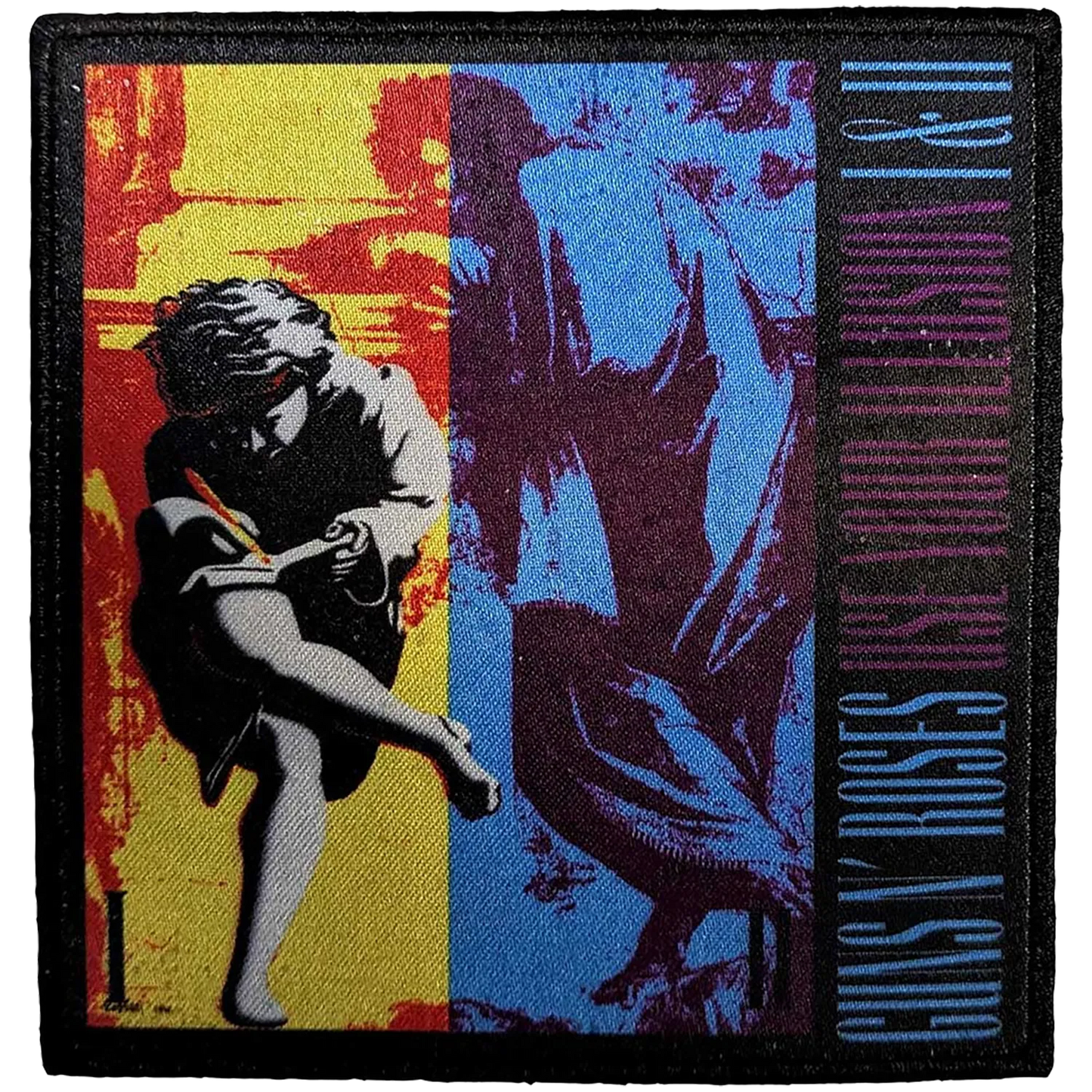 Patch Guns N' Roses Use Your Illusion multicolore 9 × 10 cm | Guns N' Roses Use Your Illusion multicolour patch 9 × 10 cm