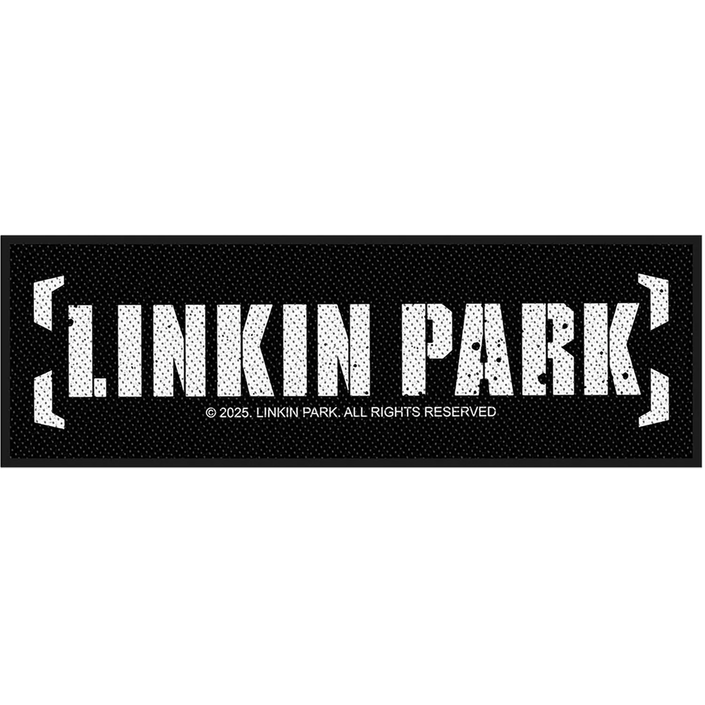 Patch brodé officiel Linkin Park logo 2003–2007 18,5 × 5 cm | Official Linkin Park embroidered patch featuring the 2003–2007 logo 18.5 × 5 cm