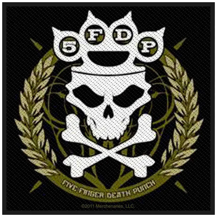 Sew-on patch Five Finger Death Punch - Knuckles crown