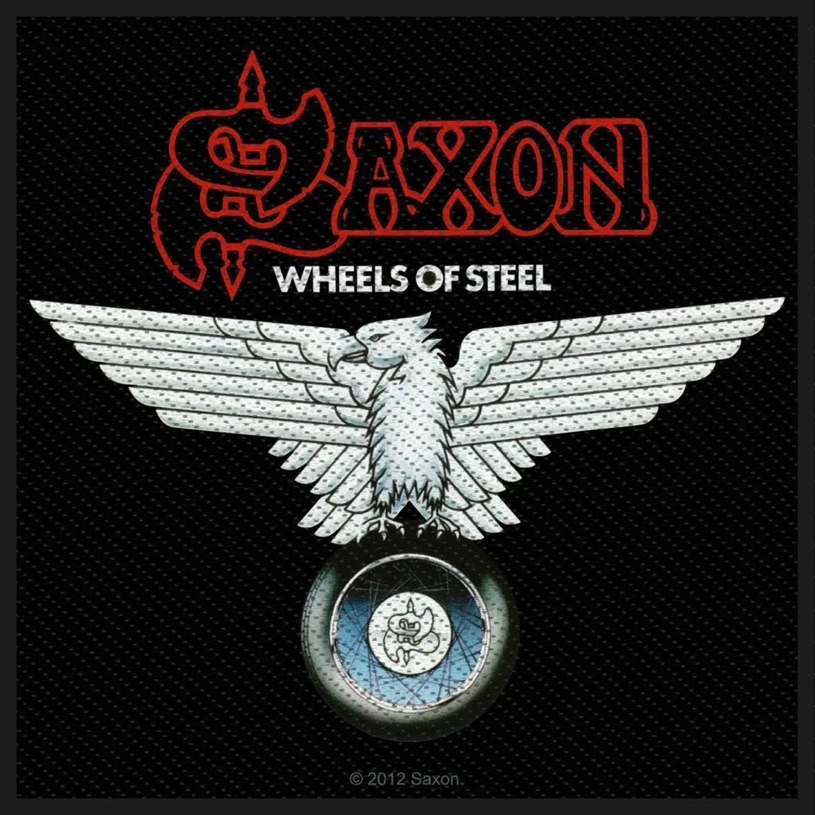 Sew-on patch Saxon - Wheels of Steel