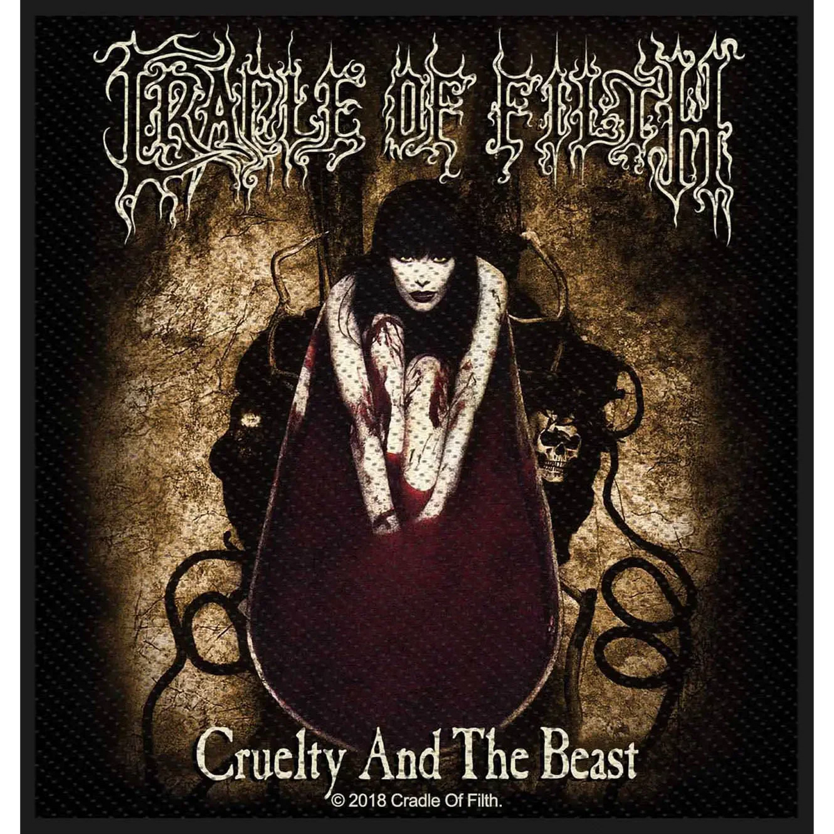 Sew-on patch Cradle of Filth - Cruelty and the Beast
