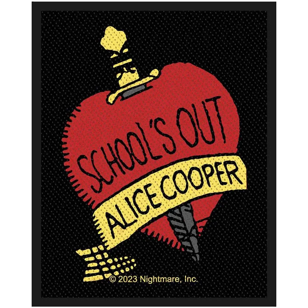 Sew-on patch Alice Cooper - School's out