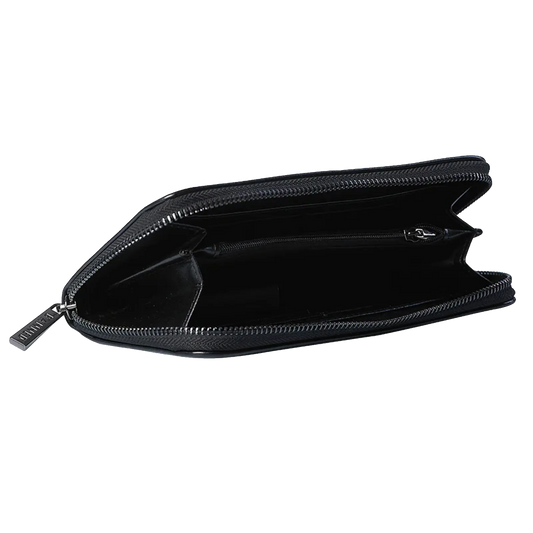 portefeuille goth banned darkest love interieur zip