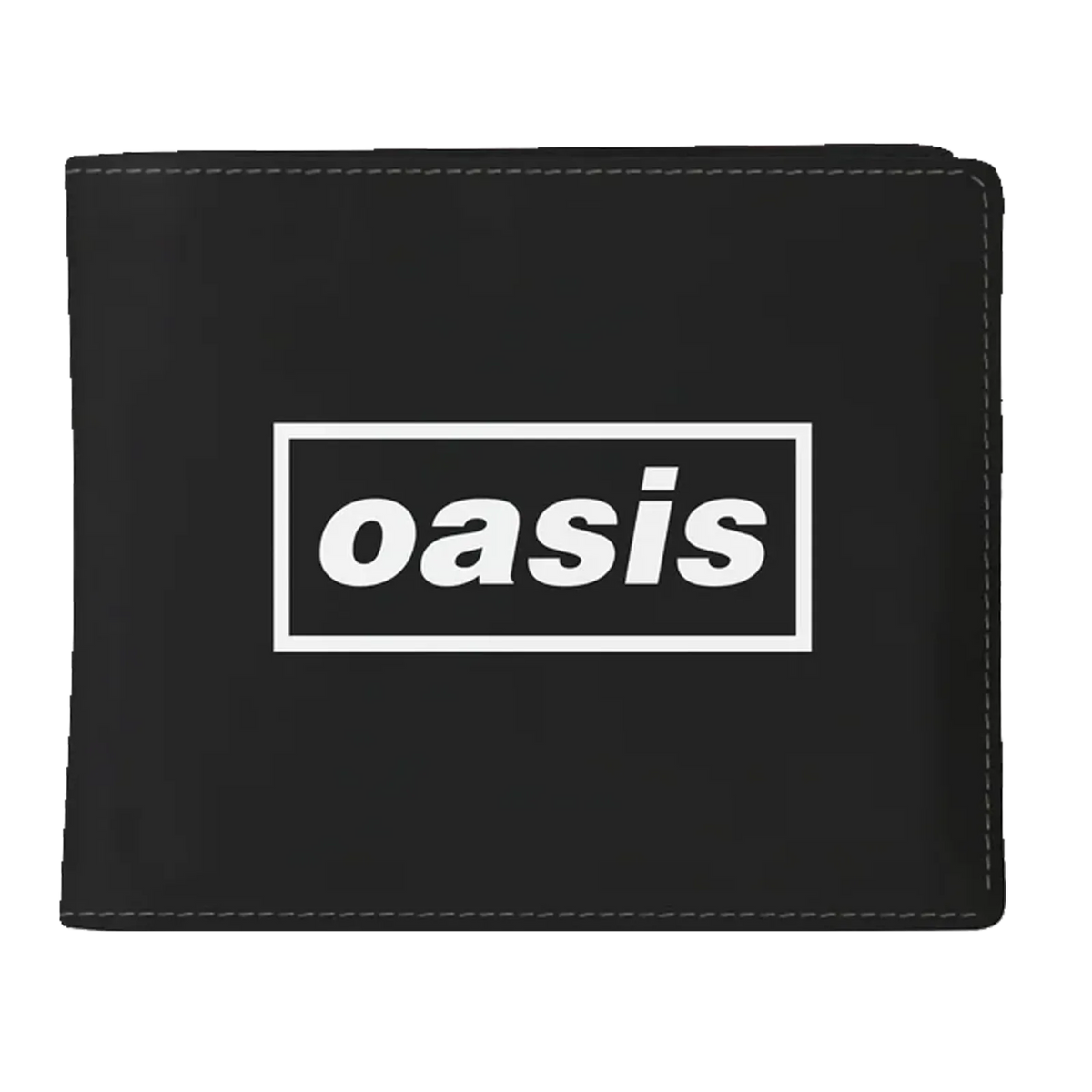 Portefeuille Oasis noir avec logo officiel en blanc